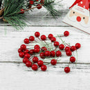 100x Mini Artificial Flower Red Berry Holly Branch Christmas Wedding Party Decor