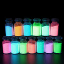 13 x Bright Glow-in-the-Dark Fluorescent Pigment Strontium Aluminate LJ