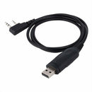 1PCS K Head Walkie Talkie Writing Line USB Computer FM Front BF-UV5R EKU