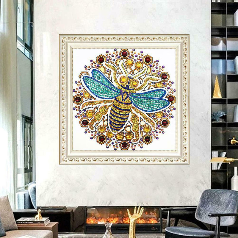5D DIY Special Shaped Diamond Painting Bee Cross Stitch Mosaic Craft Kits