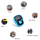 Stitch Marker Finger Ring Counter LED Light Electronic Tally Counter (Blue)