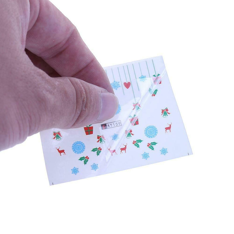 12pcs/Set Nail Art Stickers Christmas-Pattern Nail Stickers(1153-1164)