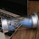 45 Minutes Hourglass,Modern Sand Timer with Blue Sand for Mantel Office Des W7L8