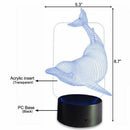 Kids Night Light Animal Dolphin 7 Colors Change with Remote Control Gifts f