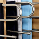 2 Pack Multi Pants Hangers Rack For Closet Organization Stainless Steel S-S