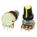 Wholesale 5X 10K OHM 3 Terminal Linear Taper Rotary Audio Resistor Potentiometer