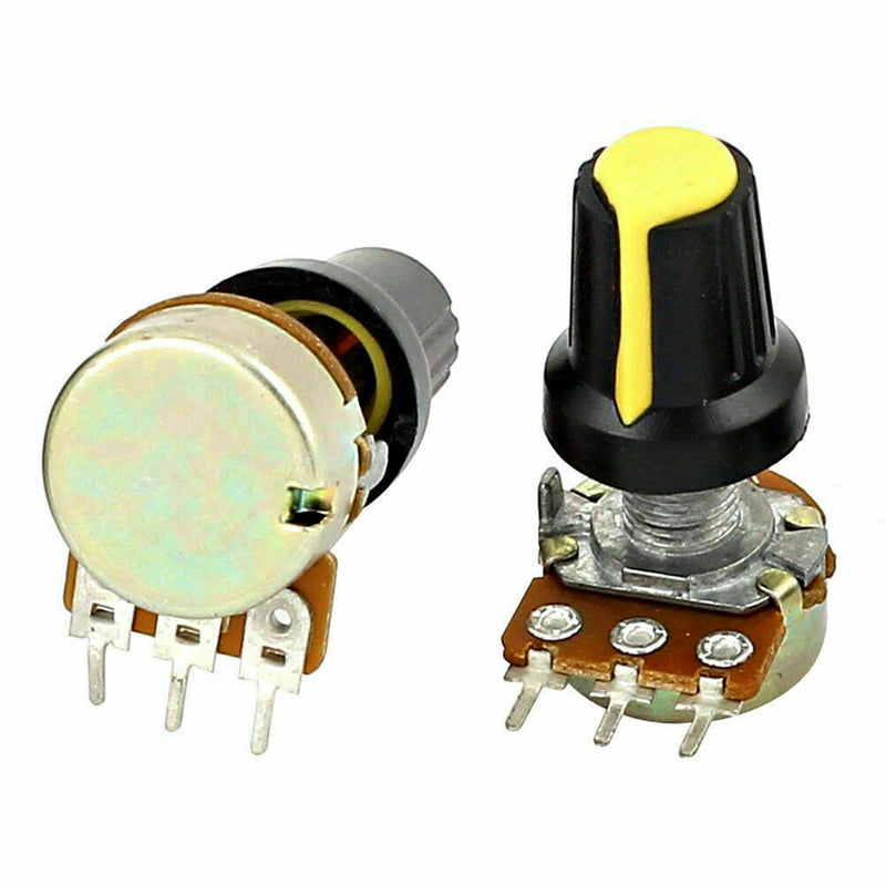 Wholesale 5X 10K OHM 3 Terminal Linear Taper Rotary Audio Resistor Potentiometer