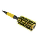 Round Hair Roller Brush Natural Wood Nylon Bristle Styling Hairbrush 2.4"