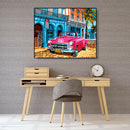 Painting By Numbers Kit DIY Convertible Car Canvas Oil Art Picture Craft
