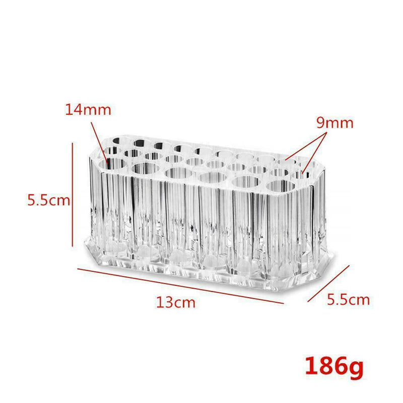 26 Holes Acrylic Clear Cosmetic Makeup Brush Holder Home Women For Daily Us C0E5