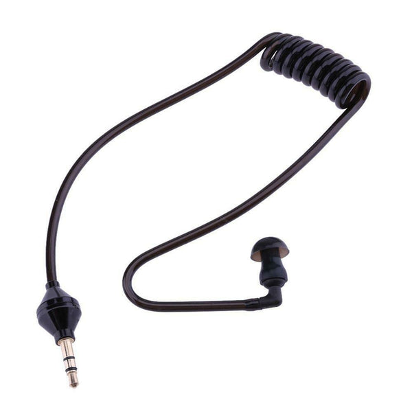 Monaural Headphone Air Tube Anti-radiation Earphone Stereo Headset Black #JT1