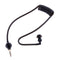 Monaural Headphone Air Tube Anti-radiation Earphone Stereo Headset Black #JT1