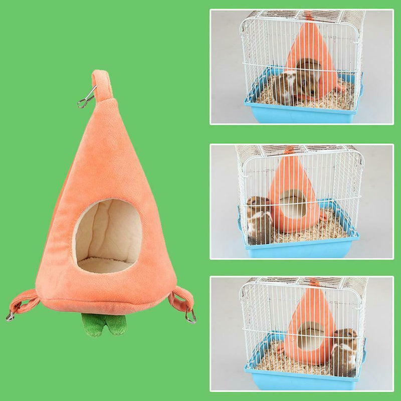Hamsters Sleeping Bag Bedroom Golden Hamster Winter Warm Plush Carrot Bed