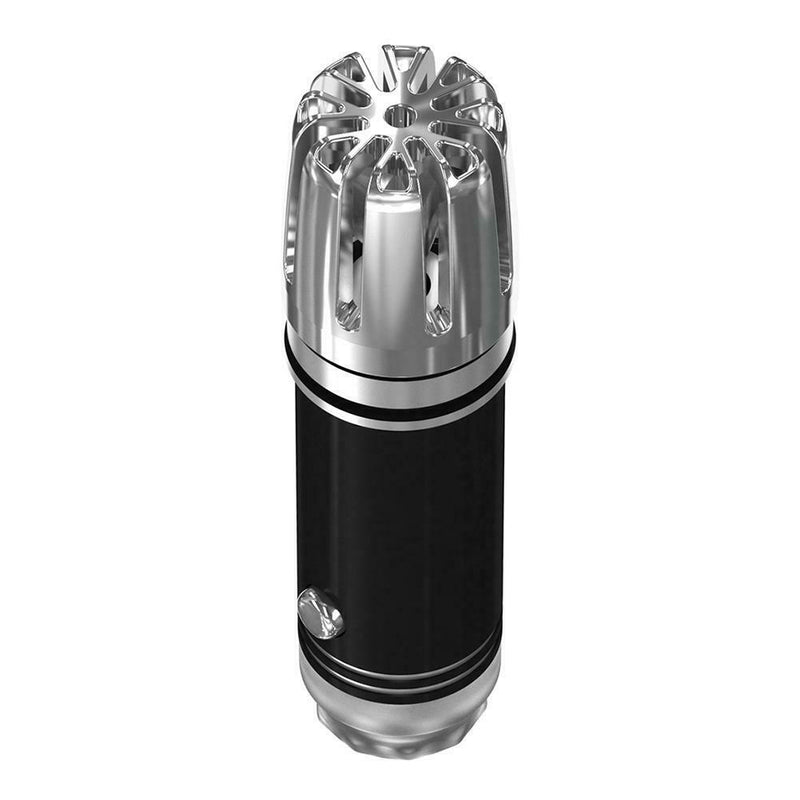 Car Air Purifier Ionizer Air Cleaner Air Freshener Odor Eliminator (Black)