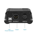 48V Phantom Power Supply USB Power Adapter for Micro Condenser Microphone