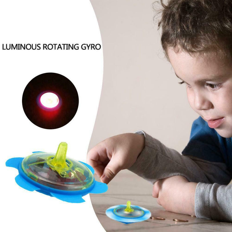 Novelty Luminous Rotating Gyro Electric Spinning Top Toys with Light (1pc)