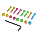 Durable Skateboard Longboard 1" Bolts(8pcs) + Nuts(8pcs) + L-shape Wrench