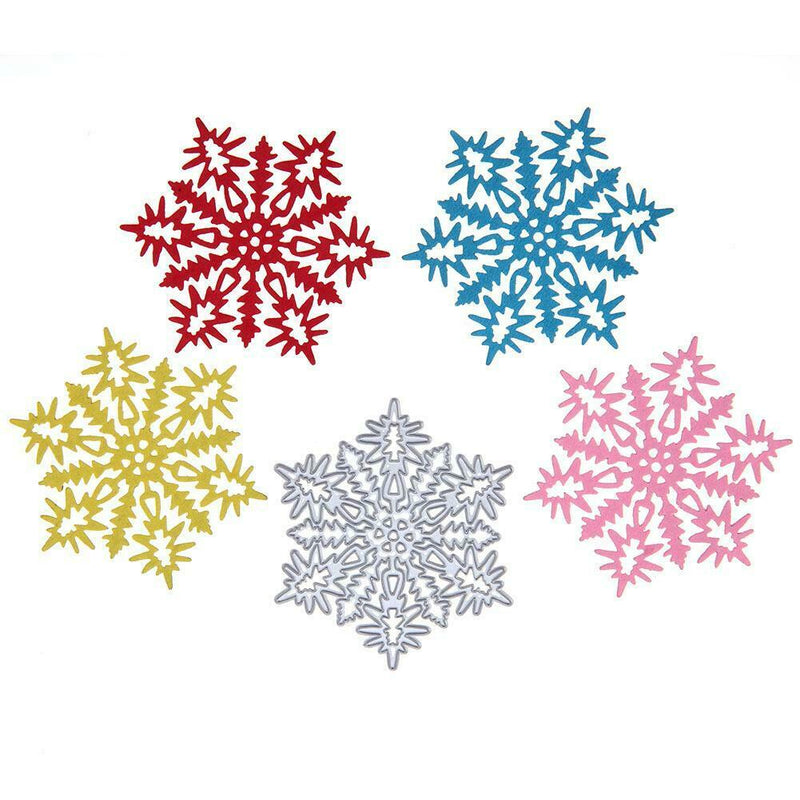 Heart Snowflake Cutting Dies Scrapbook Embossing DIY Paper Card(6.8cm)