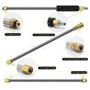 6 Pcs Pressure Washer Wand Extension Set,Total 90 Inch Stainless Steel Wash