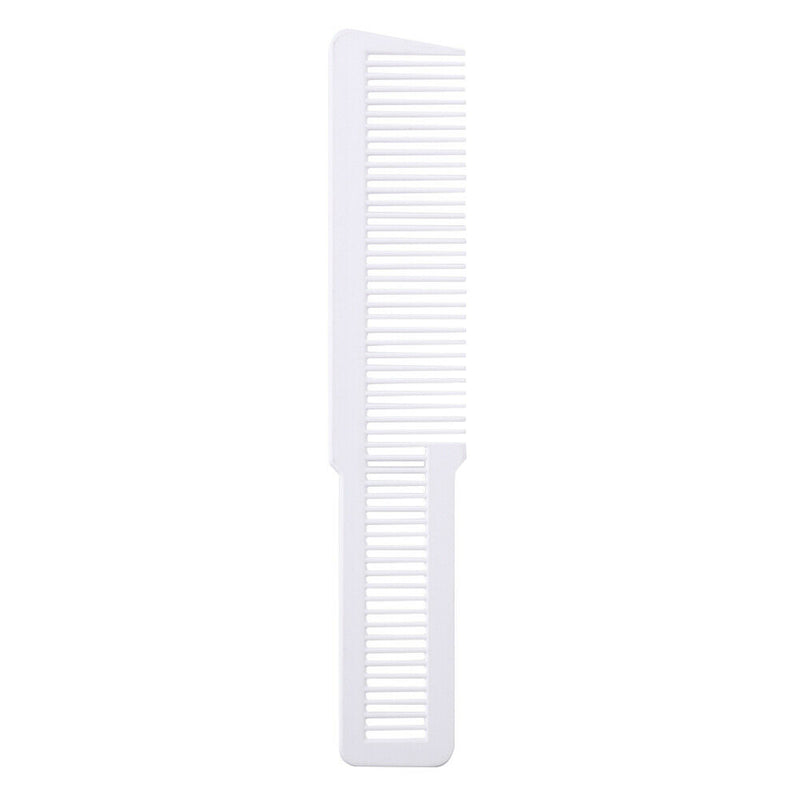 Hairdressing Carbon Anti-static Comb Wide Tooth Hair Clipper Comb (White)