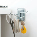 Multi-Function Rotating Self-Adhesive Wall Hook Kitchen Door Bathroom Towel