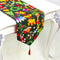 2 Pcs Set Christmas TableCloths Fabric Double-Layer Polyester Cotton Christ R6A5