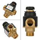 1 Pcs 3 Way DN20 External Thread Brass Thermostatic Mixing Valve Solar Wate