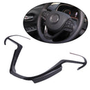 Carbon Fiber Color Steering Wheel Cover Trim Fit for Jeep Grand Cherokee 2014-18