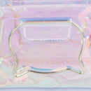 Cat ear pattern Trendy jelly slingbag metal chain single strap bag summerstyl BX