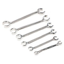 6 Pcs/set Metric Drive Double Open End Spanner Wrench Flare Nut Wrench Kits