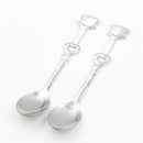 1Set Sweet Love Tea Coffee Stainless Steel Spoon Bridal Wedding Party Favor  JR