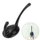 1Pack Heavy Duty Dual Coat Hooks Wall Mounted 20 Screws Retro Double Hook AU