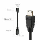 Mini HDMI to HDMI cable, Cable Creation 0.5ft Mini-HDMI Male to HDMI Female