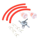6mm Gas Fuel Filter Petrol Fuel Line Hose Pipe + Tank Tap Switch Red