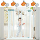 4pcs Pressure Baby Gate Screw Threaded Spindle Rods Walk Thru Gates Accesso