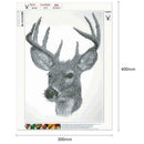 5D DIY Full Drill Diamond Painting Animal Head Cross Stitch Mosaic (K475)