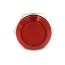 1PC 19mm waterproof red momentary metal push button switch flat top switch FT