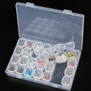 Storage Tool DIY Removable Clear Plastic Organizer Nail Art Rhinestone 28 D G3R5