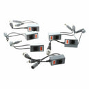 6pcs 3 Pair BNC Coax CAT5 CCTV Video Audio Power Balun Transceiver Cable Ad
