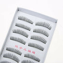 False Eyelashes Realistic Natural Long Nude Look for Three Trees 10 Pairs