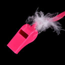 5 Fluffy Fuzzy Feather Whistle Necklace Hens Night Bachelorette Party Pink S Gw