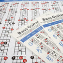 Guitar Chord Wall Chart Music Fretboard Instructional Exercise Poster Delic L3D0