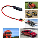 1Ft Car Male Cigarette Lighter Male Plug Adapter To Battery Ring Terminal H G6G4