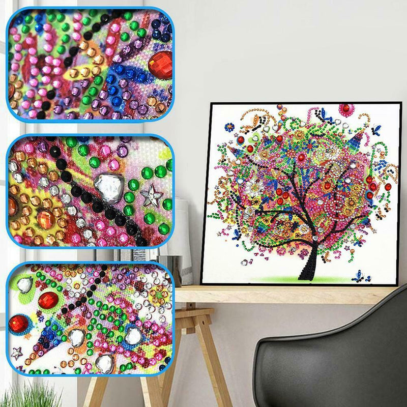 5D DIY Special Shaped Diamond Painting Tree Cross Stitch Mosaic Craft Kits