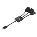 3 In1 3 Port Usb-C Type-C 3.1 Male To Usb 2.0 Otg Hub Adapter Cable Converter OZ