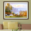 5D DIY Diamond Painting Boat Women Kids Cross Stitch Embroidery Mosaic Kits