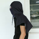 Stripe Work Hat Lab Working Dust Proof Cap Hooded Shawl With Glasses