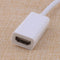 White Mini USB Display Fit Macbook Pro Air Thunderbolt DP to HDMI Adapter Cable