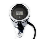 Motorcycle LED Digital Voltmeter Voltage Meter Gauge Instrument 12V Waterproof