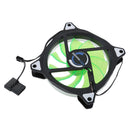 120mm Ultra Silent Computer PC Case Cooling Fan 11-Blade 4 Pin/3 Pin Green